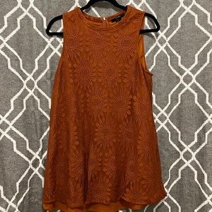 Sleeveless sunflower mini dress size L/XL